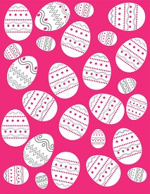 easter egg pattern clipart pink