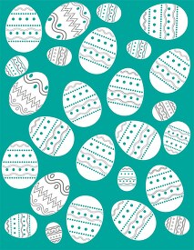 easter egg pattern clipart tourqouise