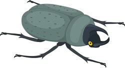 eastern hercules beetle insect clipart