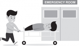 emergency room medical healthcare educational clip art graphic