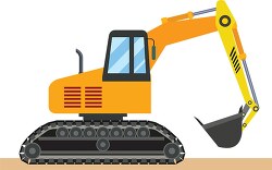 excavator construction and machinary clipart