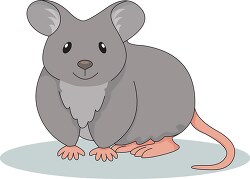 Fat Looking Mouse Clipart