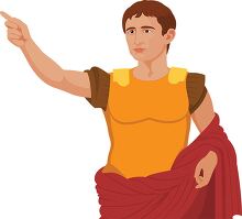 first emperor augustus ancient rome clipart