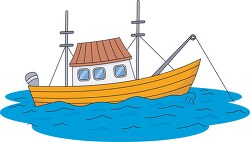 fishing boat clipart