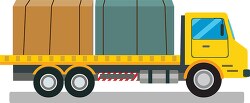 flat bed truck transportation machinary clipart