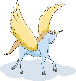Flying Unicorn Fantasy Clipart