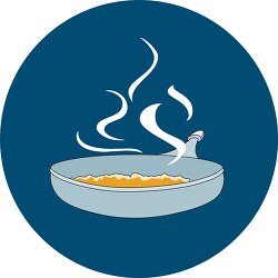 food frying pan icon clipart
