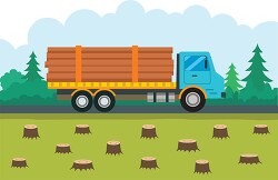 forest cutting logging industry clip art