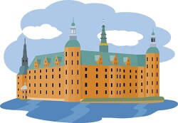frederiksborg castle denmark clipart