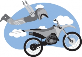 freestyle motocross stunt exstreme sports gray color