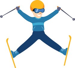 freestyle skiing winter sports clipart