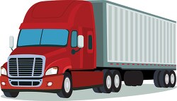 freightliner truck transportation clipart