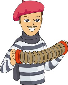french concertina player clipart