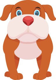 front view bull dog clipart 6926