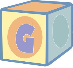G alphabet block clipart
