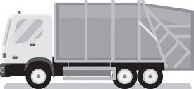 garbage truck transportation clipart