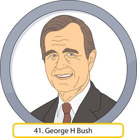 George H Bush President Clipart