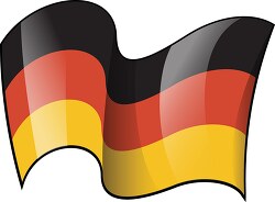 Germany wavy country flag clipart