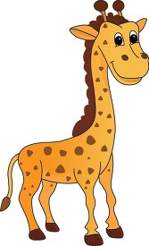 giraffe animal character clipart