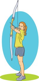 girl bow arrow archery