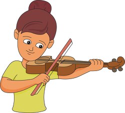 girl playing her violin