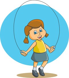 girl playing on jump rope