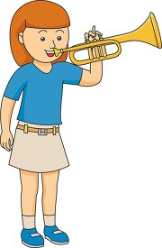 girl plays trumpet 1030