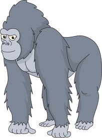 gorilla clipart on all fours