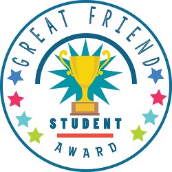 great friend student award clipart