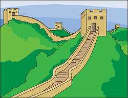 great wall of china clipart