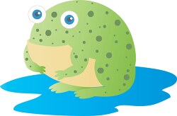Green Toad Clipart