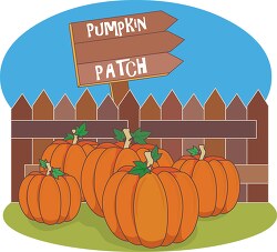 halloween pumpkin patch clipart