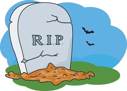 halloween RIP graveyard clipart