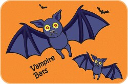 halloween vampire bats 05a clipart
