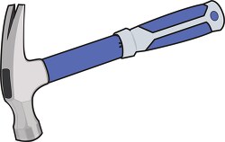 hammer with purple handle clipart