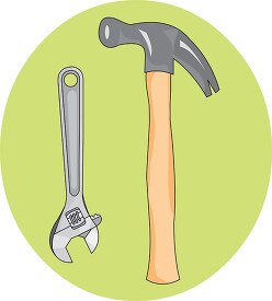 hammer wrench set  clipart