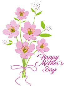hand bouquet flowers happy mothers day clipart