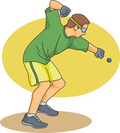 handball player in action clipart