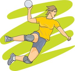 handball throwing ball