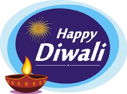 happy diwali wishes with oil lamp diwali clipart