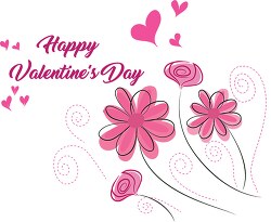 happy mothers day pink flowers vector clipart