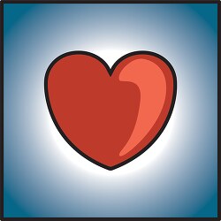 heart blue background clipart