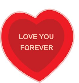 heart love you forever clipart