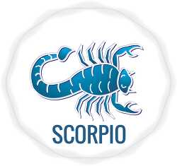 horoscope scorpio astrology sign vector clipart