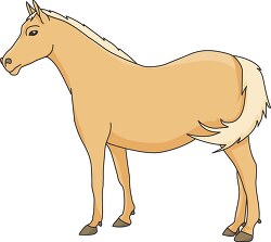 horse with tail clipart