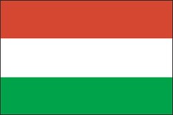 Hungary flag flat design clipart