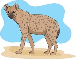 hyena african carnivore mammal clipart