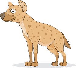 hyena cartoon style clipart