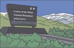idaho craters of the moon national monument clipart
