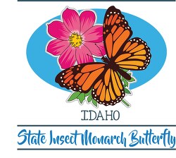 Idaho state insect the honey bee clipart image